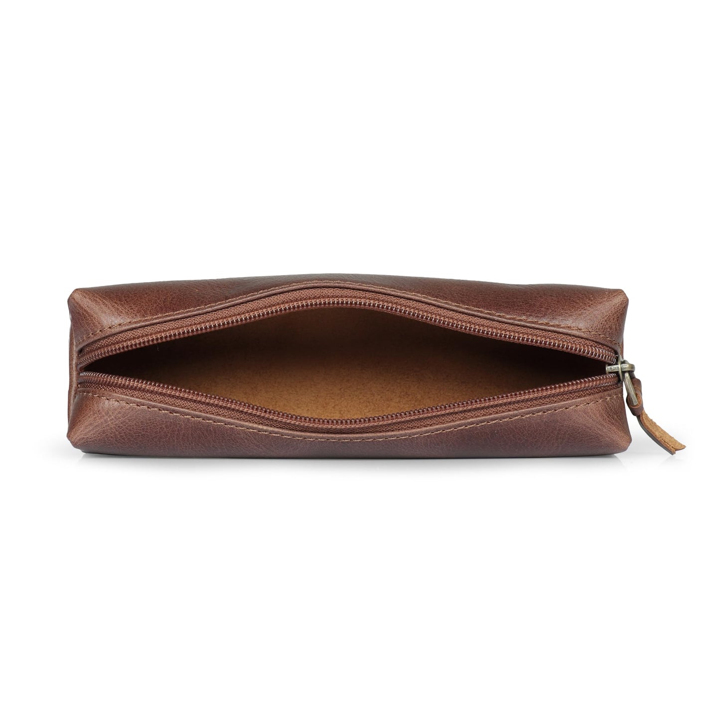 Londo Genuine Leather Zipper Pen, Pencil & Cosmetic Case