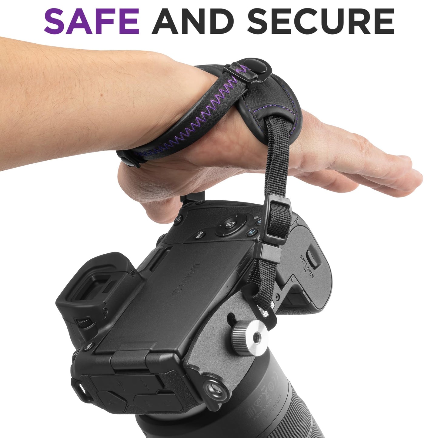Altura Photo Camera Wrist Strap - Padded Camera Hand Strap with Secure Tether, Rapid Fire Grip for DSLR, Mirrorless Canon Nikon Sony Fujifilm Olympus Panasonic Cameras