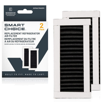 Smart Choice SCPAULTRAII2PK Refrigerator Air Filter, Genuine Replacement Part for Frigidaire PAULTRA2 PureAir Ultra II, 2-Pack