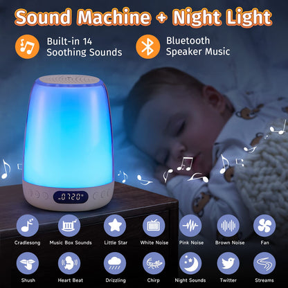 One Fire Baby Night Light for Kids,48 RGB Colors Dimmable Kids Night Light Lamp,Rechargeable Smart Lamp,APP+Timer+Sunrise Alarm Clock Night Lamp,Portable Small Touch Lamp,Kids Night Lights for Bedroom