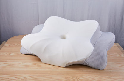 DONAMA Cervical Pillow for Neck and Shoulder,Contour Memory Foam Pillow,Ergonomic Neck Support Pillow for Side Back Stomach Sleepers with Pillowcase