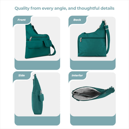 Travelon Anti-Theft Cross-Body Bag, Two Pocket
