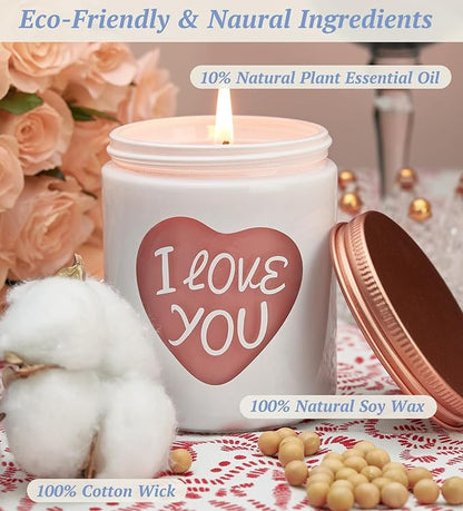 Christmas Candles,Christmas Gifts for Women, Sweet Orange Scent Candles, Holiday Candle Gifts for Mom,Perfect for Xmas,New Year,Winter Décor,Over 40 Hours of Burn Time, 100% Soy Wax