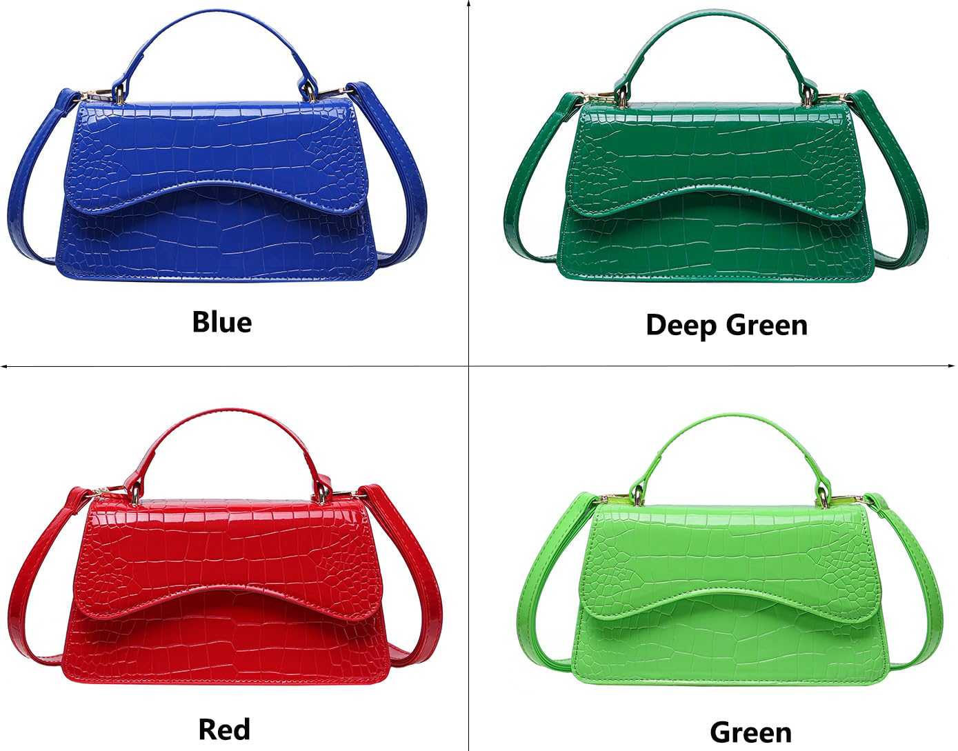 JHVYF Crossbody Handbag for Women Trendy Shoulder Bag Ladies Cute Purses Satchels bag mini purse for women Blue Bags