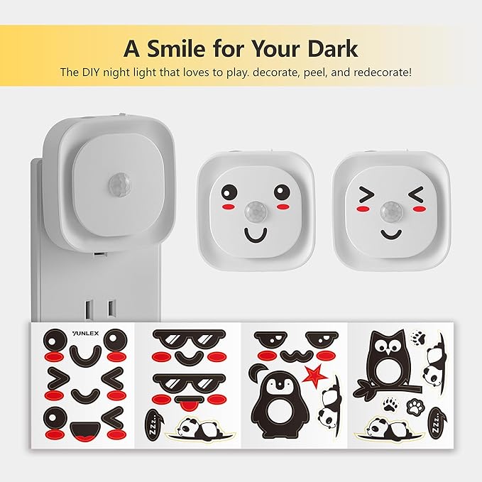 2 Pack Plug in Red Sleep Night Light with Motion Sensor & Dusk to Dawn Sensor, Soft Glow, Dimmable, LED Lights for Bedroom, Sleep, Baby Nursery, Kids, Toddler, Bathroom, Hallway, Home Decor