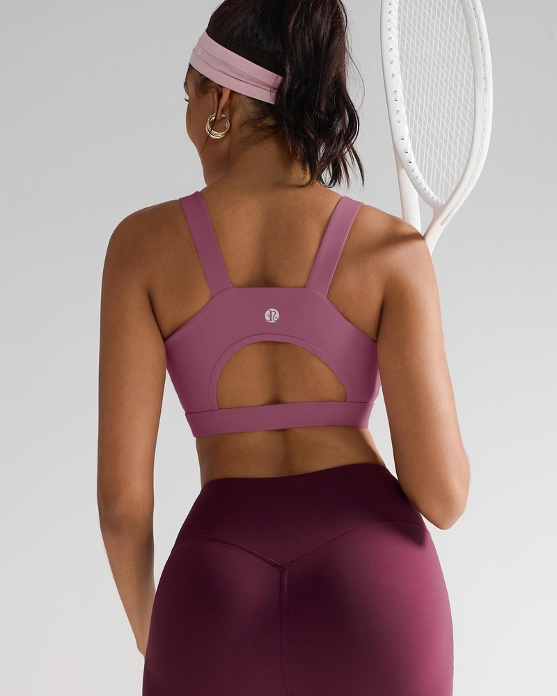 RUNNING GIRL High Impact Sports Bras for Women,Racerback Red Bra Workout Crop Tank Tops Longline Sports Bra Push up (WX2667 Pink,3XL)