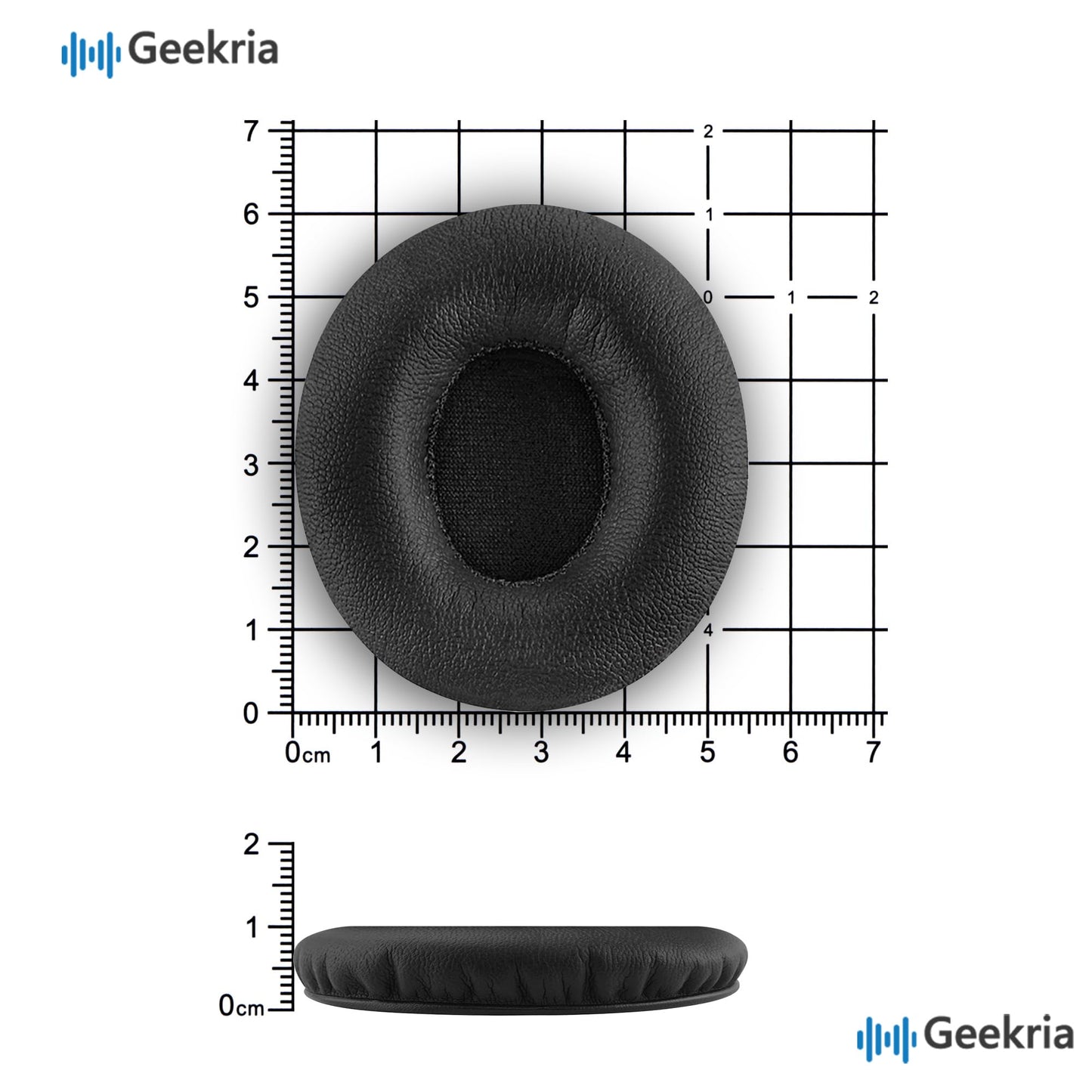 Geekria QuickFit Replacement Ear Pads for Beats Solo HD Headphones, Ear Cushions, (Not Compatible with Other Headphone Models), Repair Parts with Video Guide (Black)