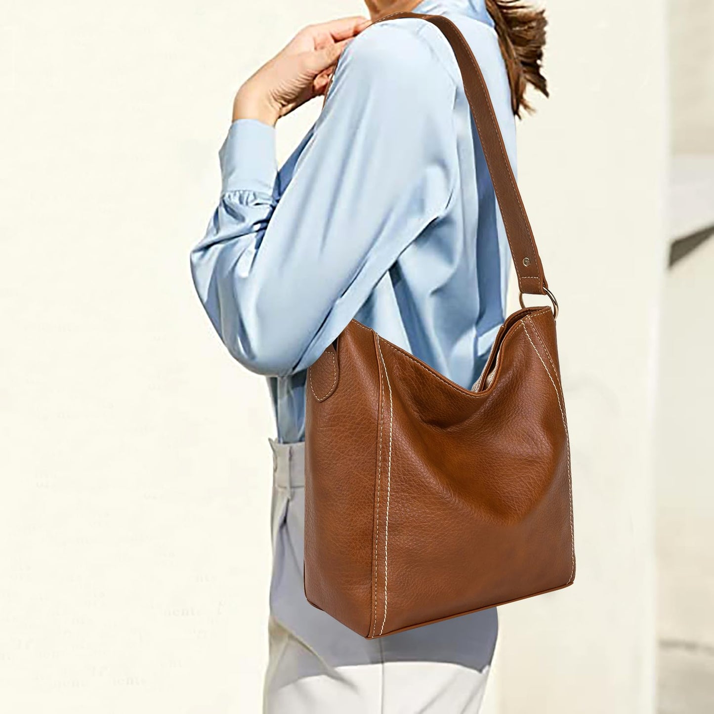 Montana West Purses for Women Vegan Leather Shoulder Purses and Handbags Hobo Bags for Women MWC-070BR