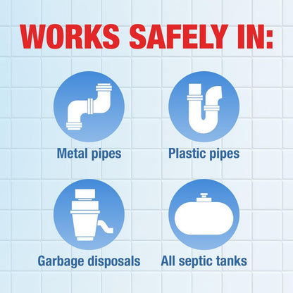 Drano Balance Drain Clog Remover and Cleaner, Non-Corrosive Formula, Safe on All Pipes and Septic Tanks, Formulated Using Only Essential Ingredients, 32 Fl Oz
