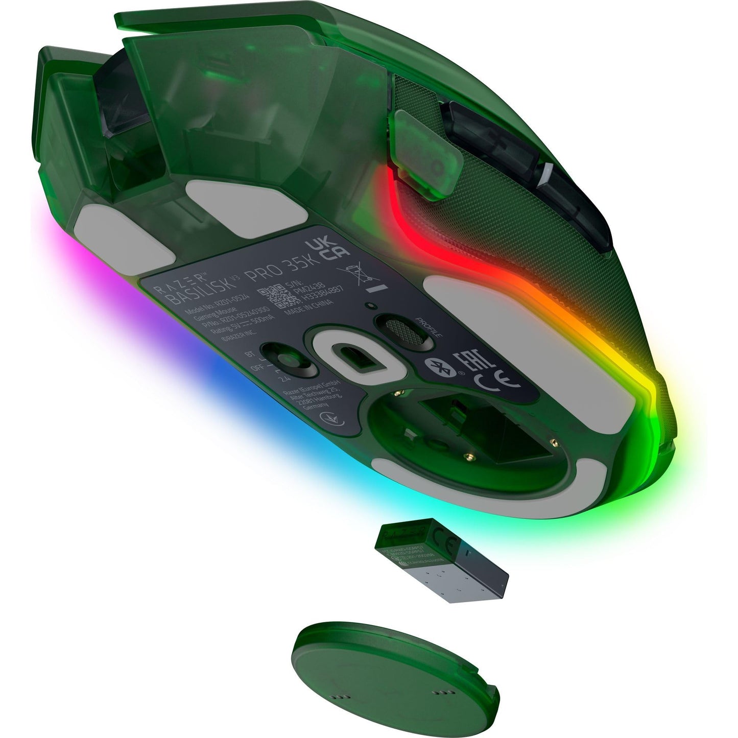 Razer Basilisk V3 Pro 35K Wireless Gaming Mouse: HyperScroll Tilt Wheel - 35K DPI Optical Sensor Gen 2-13 Customizable Controls - Chroma RGB - Optical Switches Gen 3 - Up to 140 Hr Battery - Black