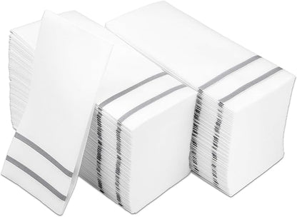 Disposable Hand Towels for Bathroom, Anniversary, and Wedding Napkins for Tables