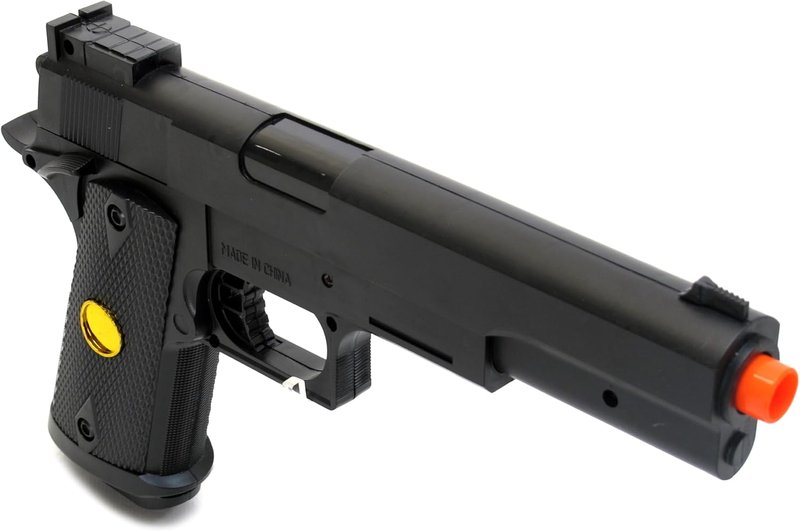 BBTac 1911 Dual Spring Airsoft Pistols - 2-Pack High Performance 260 FPS Handguns | Spring Powered for Target Shooting & Tactical Play