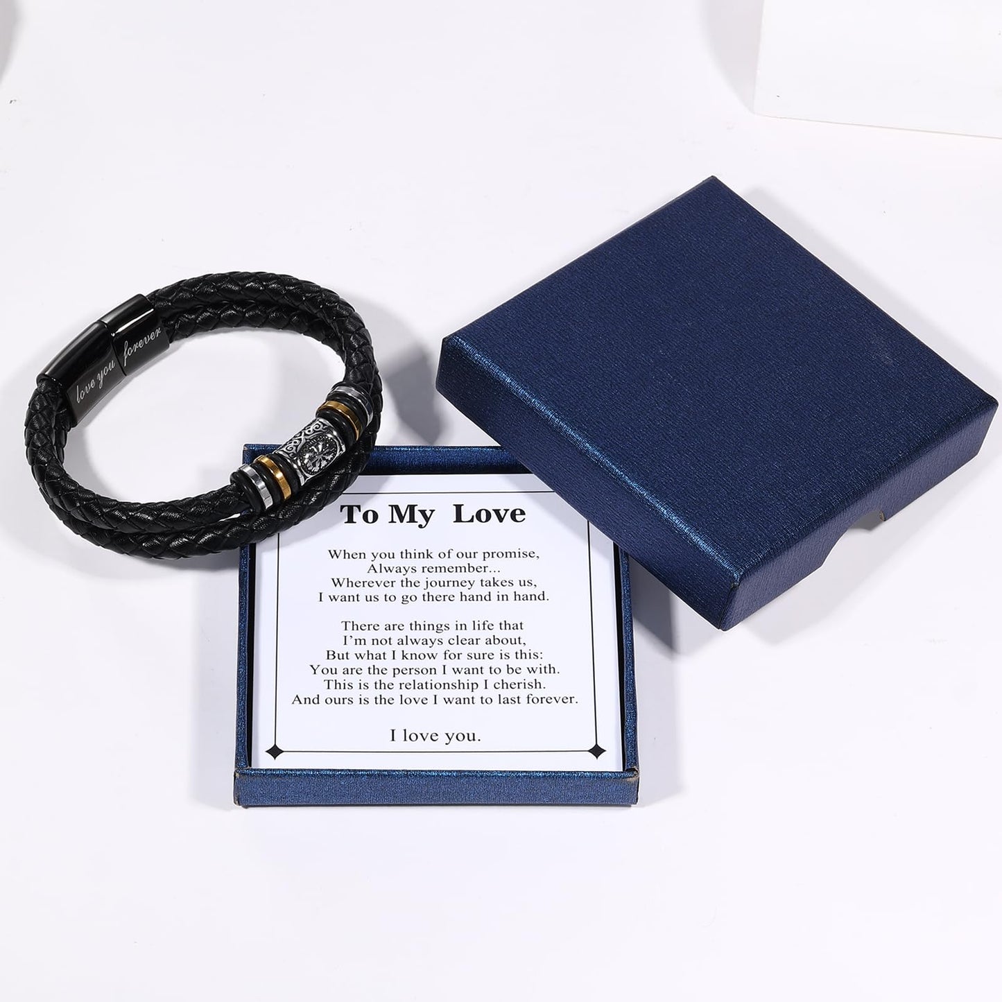leejory Viking Bracelet for Men, Double-Row Braided Genuine Black Leather Cuff Wristband Norse Compass Symbol Vegvisir Bracelets, Nordic Jewelry Religious Pagan Amulet Gift for Mens Teen Grandson Son