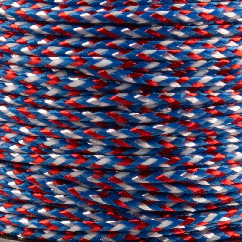 Micro Paracord - Thin Braided Crafting Cord for Fishing & DIY | 125 ft USA Camo Spool
