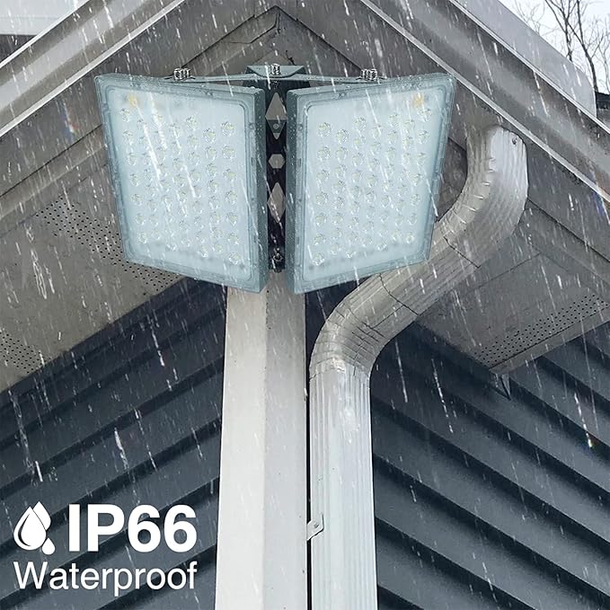 STASUN LED Flood Light Outdoor, 200W 18000lm Outdoor Lighting, 5000K Daylight White, Adjustable Heads, IP66 Waterproof Outside Security Floodlights for Yard, Court, Stadium, Parking Lot