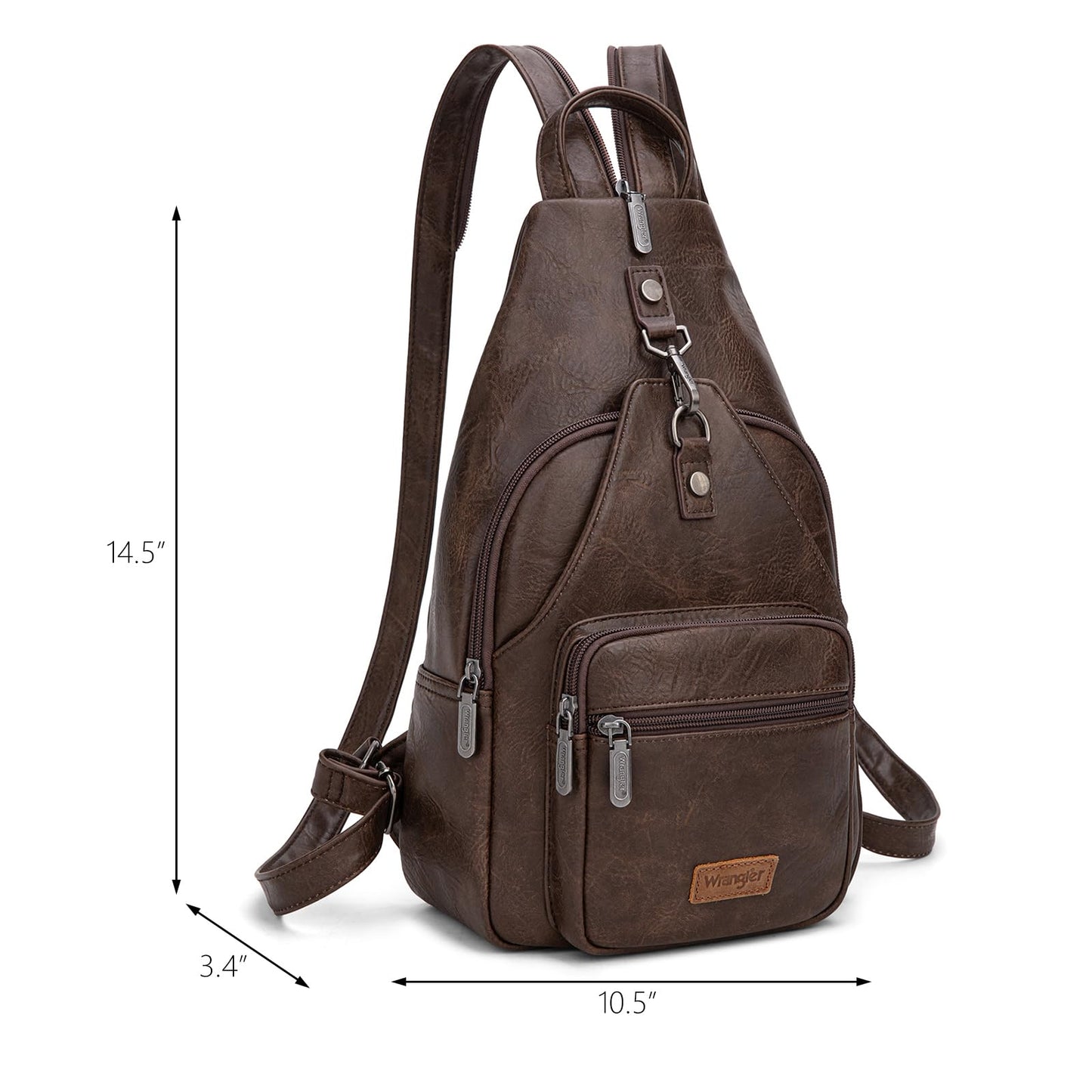 Montana West Wrangler Convertible Backpack for Women Vintage Shoulder Purses with Adjustable Sling Backpack Strap WG290-347CF
