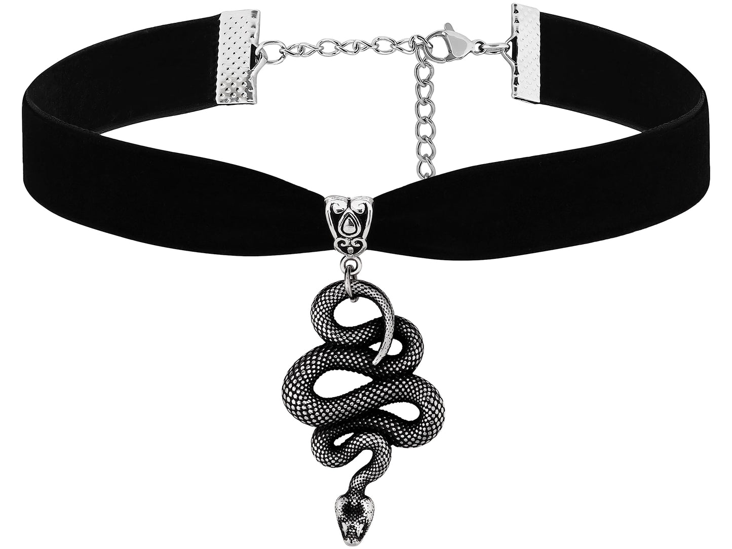 Sacina Gothic Snake Choker Necklace, Snake Necklace for Women, Gothic Goth Choker, Goth Jewelry, Halloween Christmas Jewelry Gift for Women