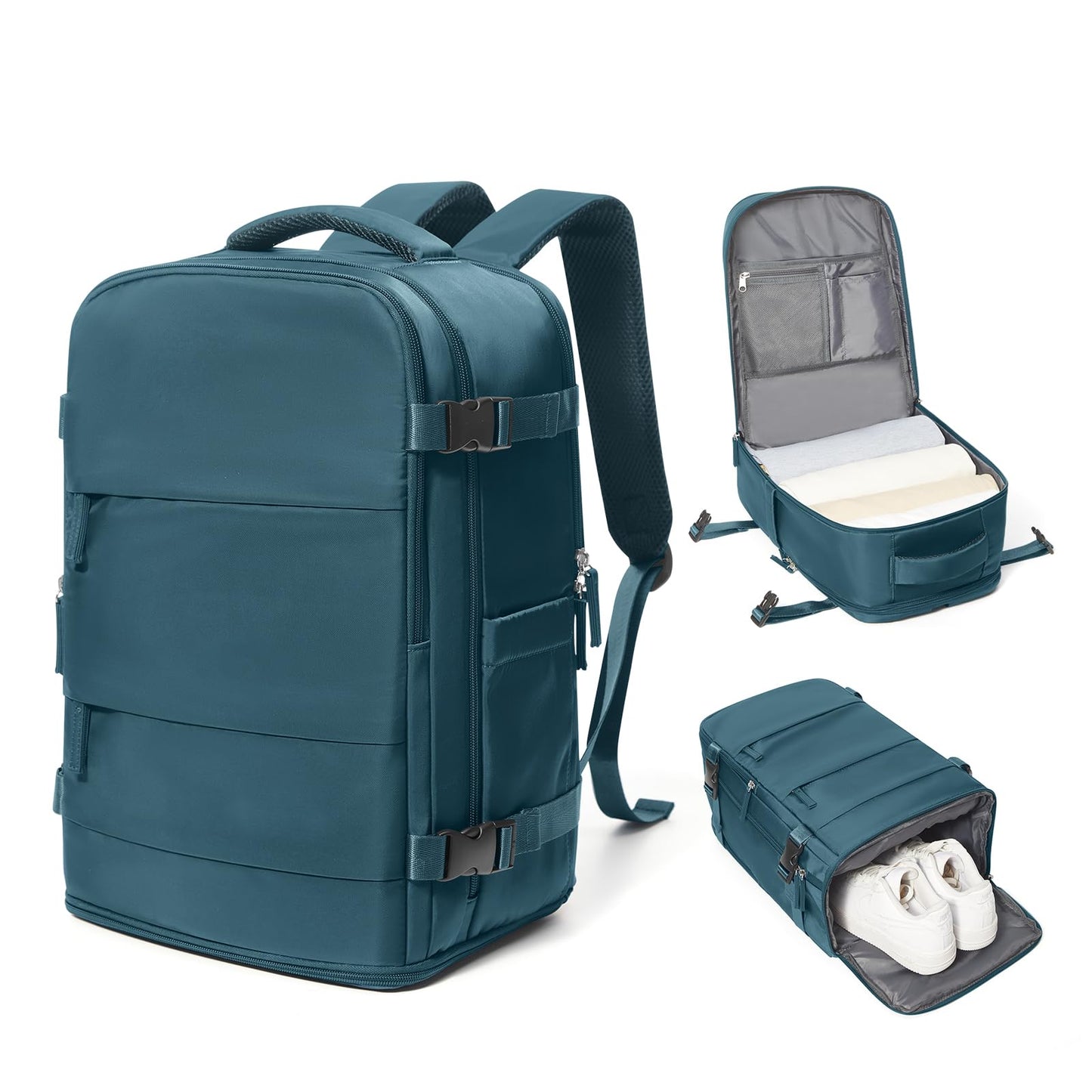 coowoz Travel Backpack Carry On for Women Man Gym Backpacks with Laptop Compartment Mochila de Viaje Teacher Personal Item Backpack Airplane Accessories Must Haves Grey Small