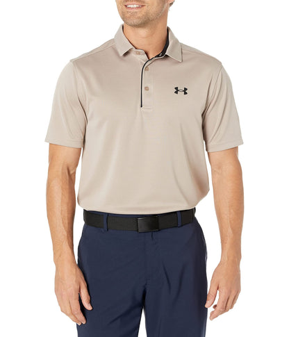 Under Armour Men's Tech Golf Polo, (236) Sahara / / Black, XX-Large