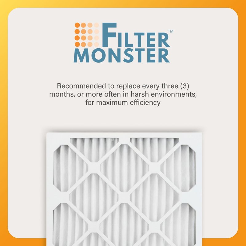 Filter-Monster 16x25x1 MERV 8 Pleated HVAC Air Conditioner Furnace Replacement Air Filter, 12-Pack (Actual Filter Dimensions 15.5 x 24.5 x .75 inches)