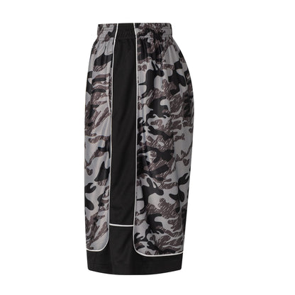 Abovewater Men's Basketball Shorts Quick-Dry Running & Gym Shorts with Drawstring & Pockets (Brown, XL)