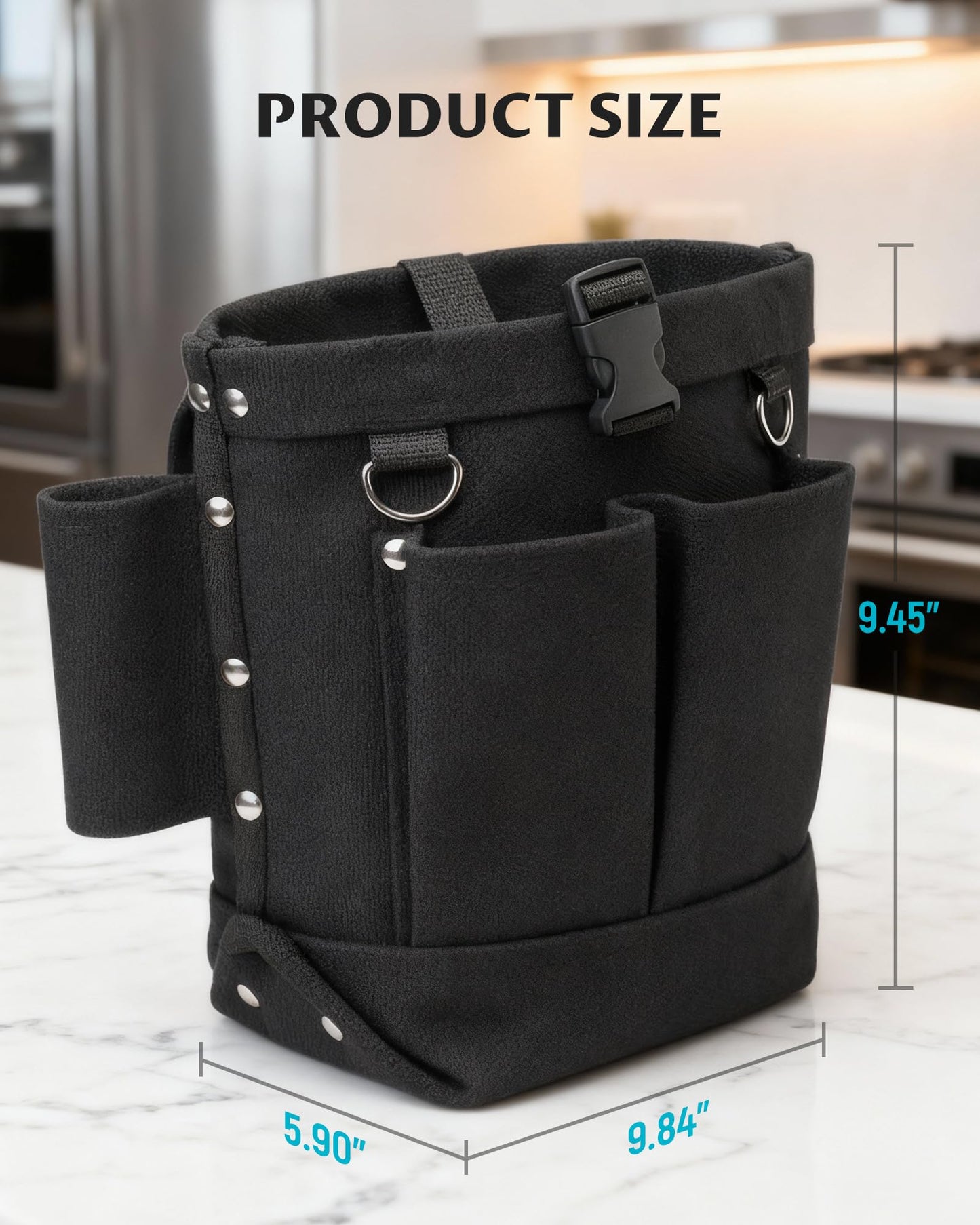 Lichamp Bull Pin and Spud Wrench Holder, Construction Tool Belt Pouches Bolt Bag for Iron Work