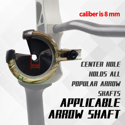 longbowmaker Whisker Biscuit Quick Shot Archery Arrow Rest - Full Containment Brush Rest for Accurate Shots for Left and Right Bow (Combo)