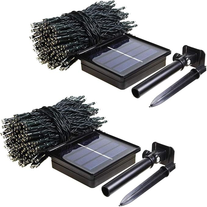 2 Pack 480 LED Solar Chrismas Lights Outdoor, 170 FT Super Long Solar String Lights for Outside with 8 Modes & Memory Function, Waterproof Twinkle Light for Xmas Tree Yard Party Decorations(Purple)