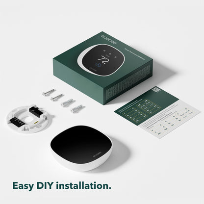 New 2025 ecobee Smart Thermostat Essential - Energy Star Certified programmable Wi-Fi Thermostat - Works with Siri, Alexa, and Google Assistant