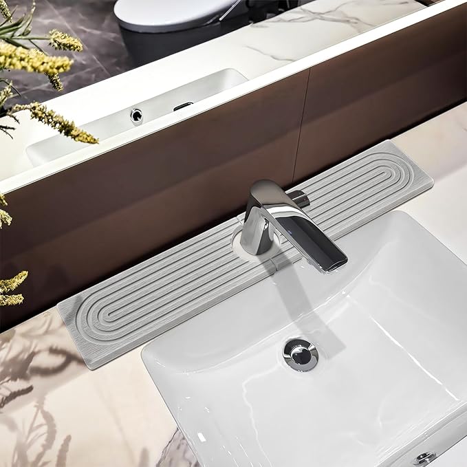 Faucet Mat For Kitchen Sink, Sink Stone Quick Dry Around Faucet, Super Absorbent
