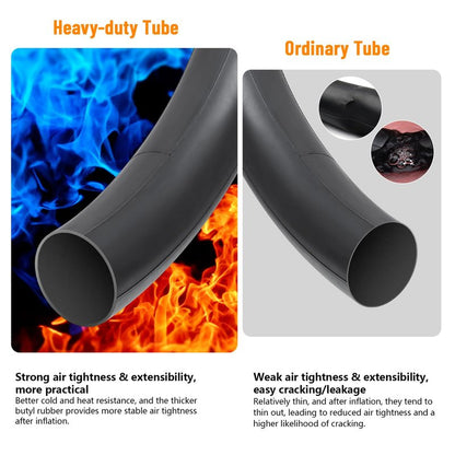 26x1 3/8 (37-590) Heavy Duty Bike Tubes AV32MM Schrader Valve Bicycle Tubes Premium Butyl Rubber Compatible with 26x1 3-8 26 x 1 3/8 Road,Gravel,City Bike Bicycle Tire Tubes 2-PCS