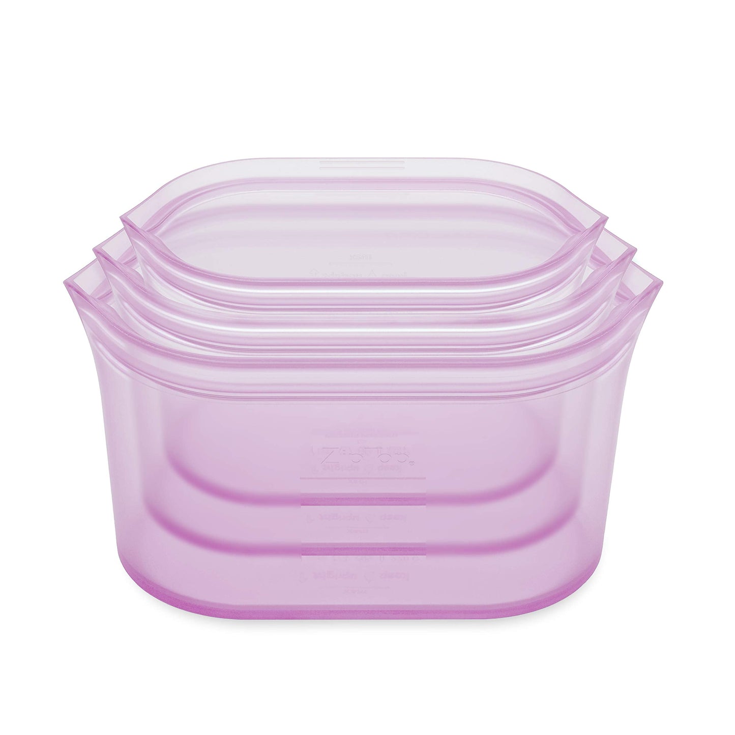 Zip Top Reusable Food Storage Bags | Medium Dish [Frost] | Silicone Meal Prep Container | Microwave, Dishwasher and Freezer Safe | Made in the USA