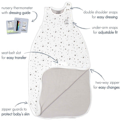 Woolino Toddler Sleeping Sack, 4 Season, Merino Wool and Organic Cotton, Baby Sleep Bag, 2-4 Years, Strawberry