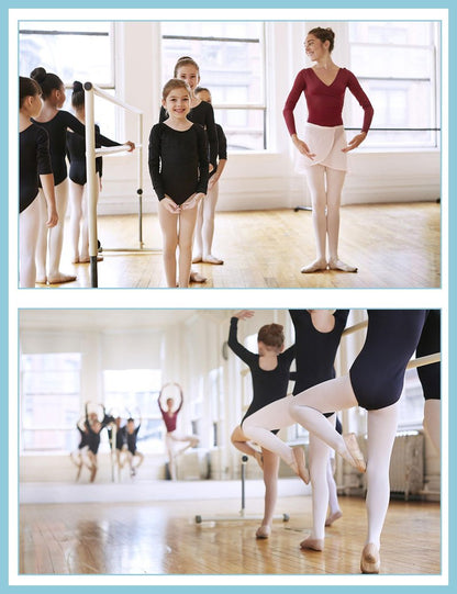 Dayrose Tan Stirrup Tights for Girls, Stirrup Ballet Tights for Toddler Girls 4-5 Years