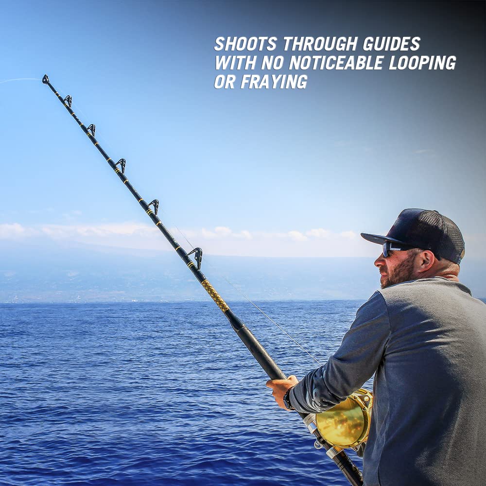 HERCULES Super Tough Braided Fishing Line 65 pounds Test Black 65LB (500 Yards) - 8 Strands