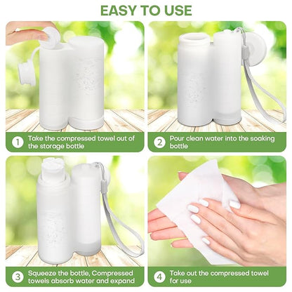 Compressed Towel Tablets 120 Count