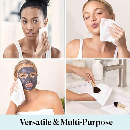 Sky Organics - Gentle Clean Face Towels - 100 XL Single-Use Face Wipes - Ultra