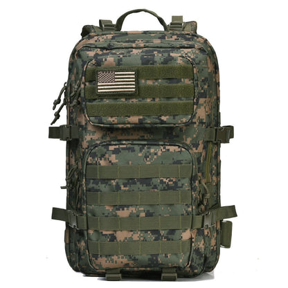 REEBOW GEAR Military Tactical Backpack Large Army 3 Day Assault Pack Molle Bag Backpacks (Woodland Camo)