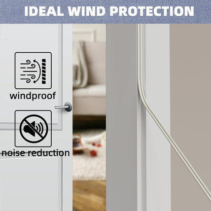 Foam Weather Stripping Door Seal Strip for Small Gap, V Shape Self-Adhesive Door Weatherstripping Door Frame Insulation for Winter,Draft Blocker,Dustproof Tape（33Feet,White）