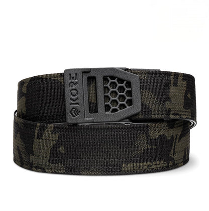 KORE USA-Made Black Multicam® Tactical Gun Belt | X6 Buckle & Reinforced Tactical CCW Belt (Fits 24" to 54")
