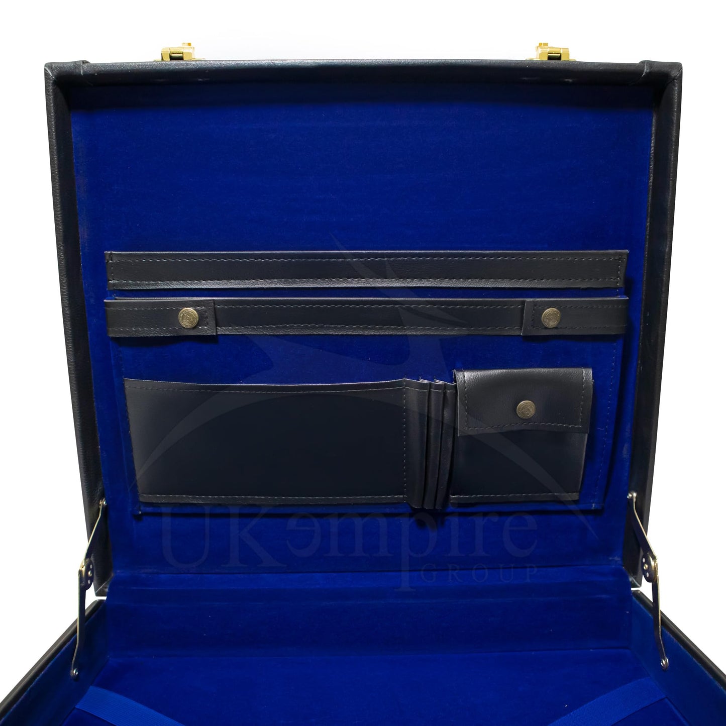 Premium Masonic Regalia MM/WM Apron Hard Case Briefcase, Black Leather – Freemason Bags & Cases (Real Leather)