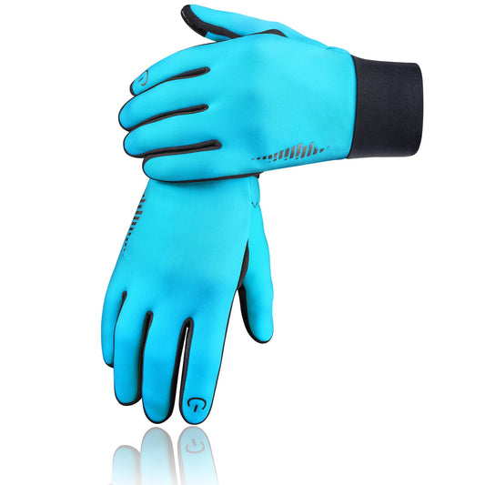 SIMARI Winter Gloves for Women Men - Cold Weather Thermal Touch Screen Ski Snow Glove Liners, Non-Slip Palm & Warm Fleece Lined, for Running Cycling Driving Hiking Walking Sports Outdoor Texting Work