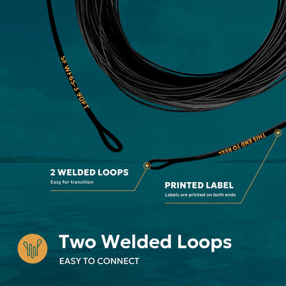 SF Full Sinking Fly Fishing Line Weight Forward Taper Fly Line WF7S 90FT IPS3