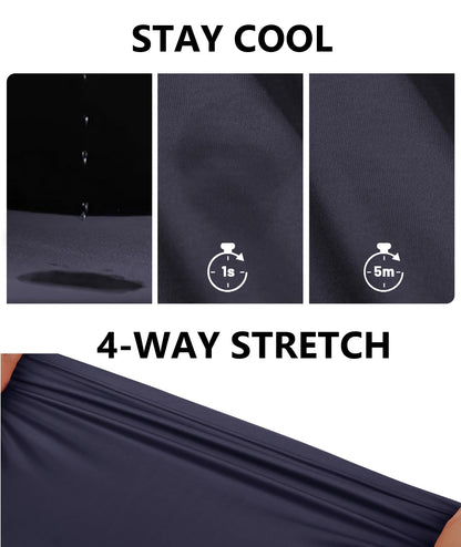 ZITY Men's Flag Golf Polo Shirts Short Sleeve Tactical Collared Shirt Men Outdoor Moisture Wicking Shirts Dark Blue Medium