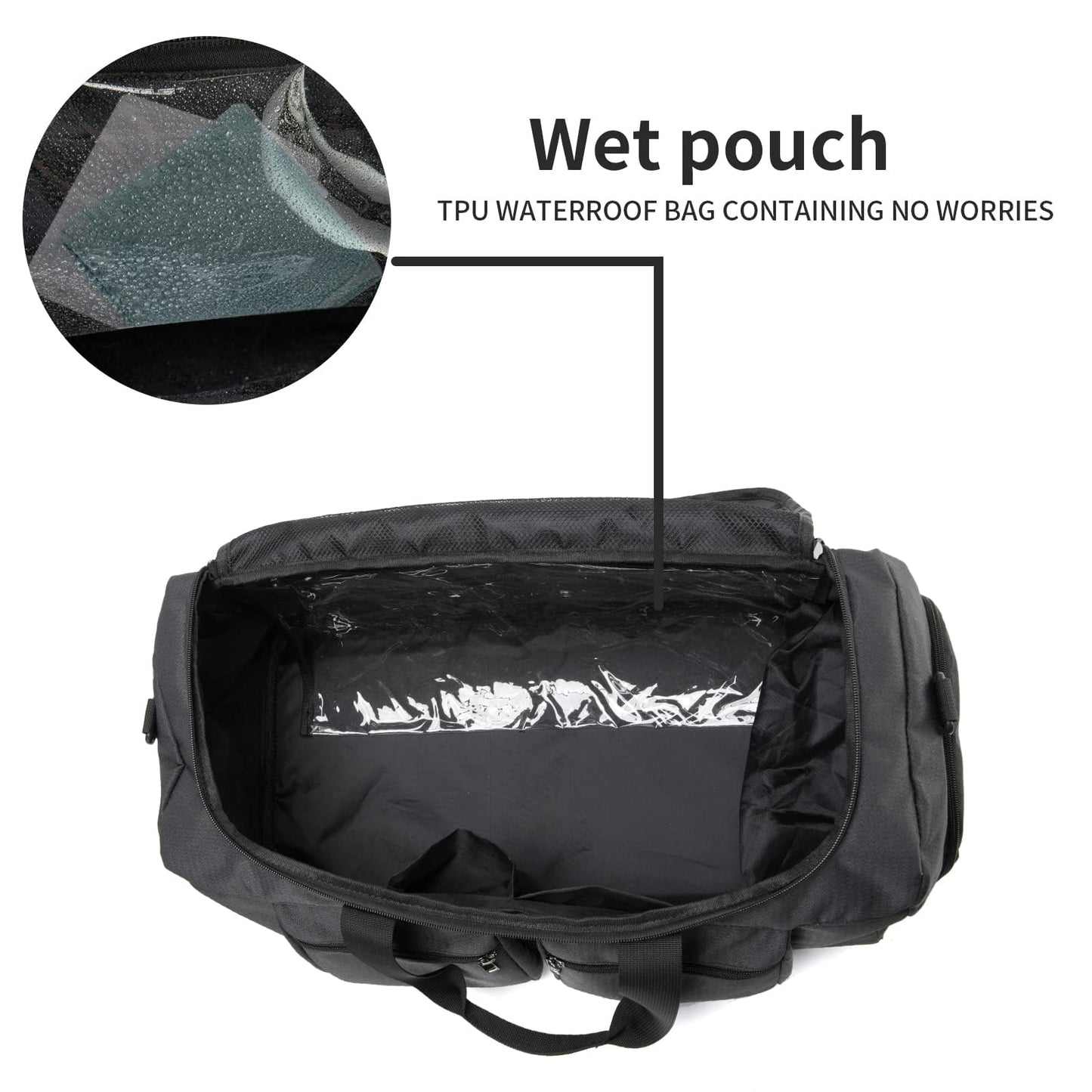 Travel Bag, A01 Black, Carry on-21ich, Fashion