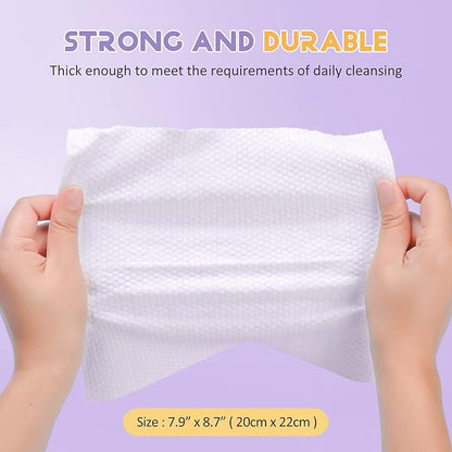 600 Count Disposable Face Towels Ultra Soft Hand Washcloth Lint-Free Dry Wipes