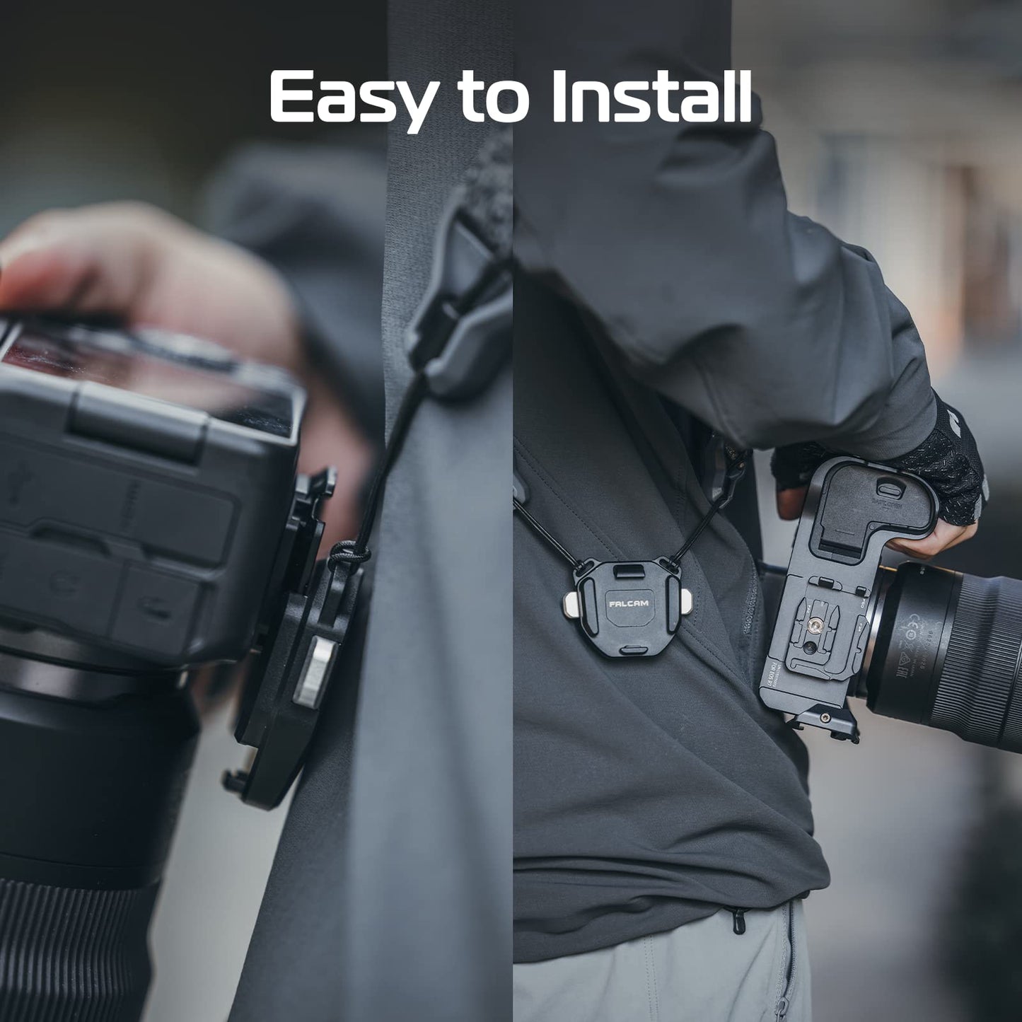 ULANZI F38 Camera Shoulder Strap Mount Quick Release for Shoulder Straps Kit V2, QR Plate Camera Tripod Mount