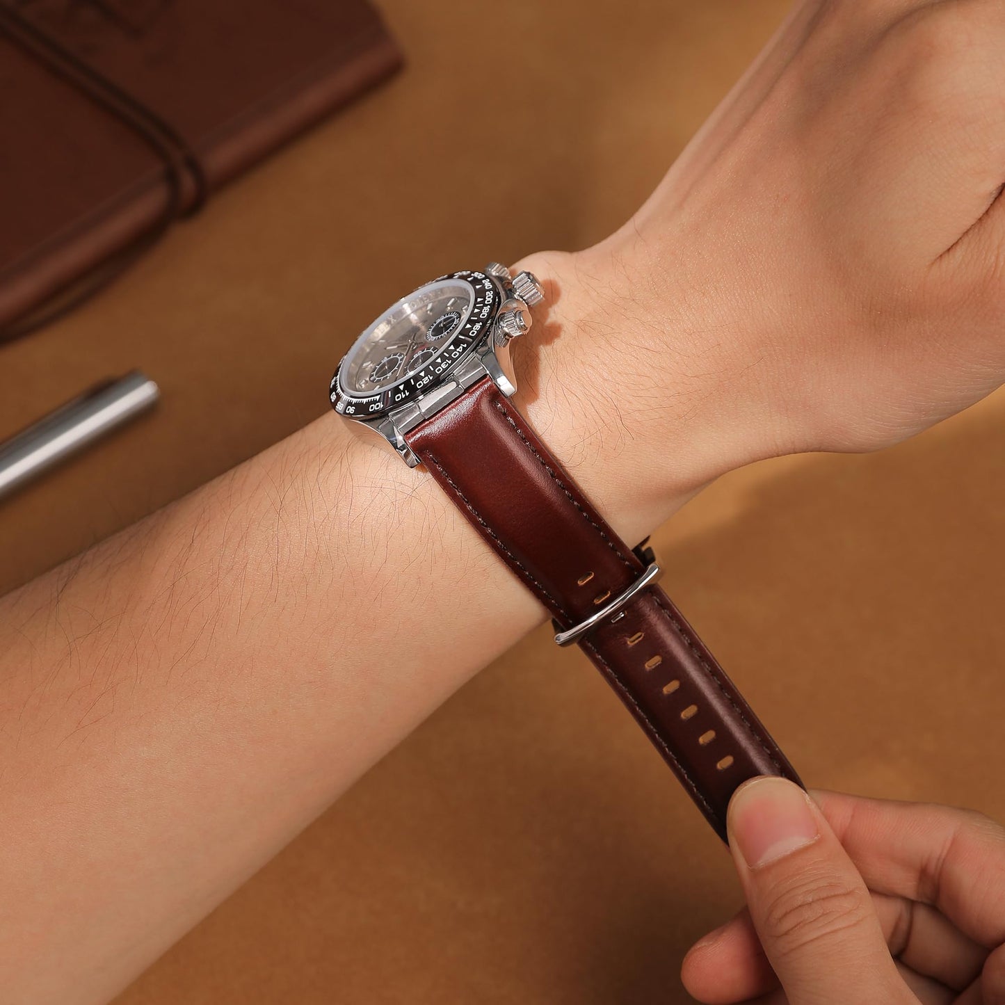 CORROPELLE Leather Watch Bands Quick Release, Elegant Top Grain Leather Watch Straps Band Replacement for Men and Women, Watch and Smartwatch, Choice of Width 18mm 19mm 20mm 21mm 22mm