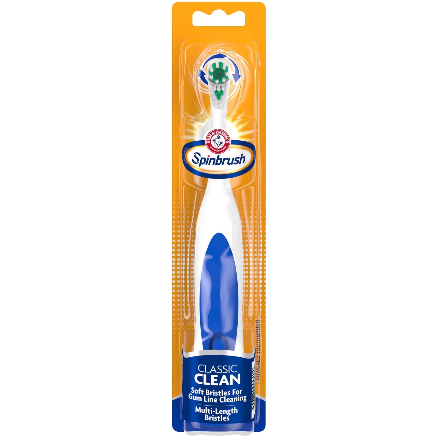 Spinbrush Pro+ Deep Clean, Battery Toothbrush for Adults, Soft Bristles, Batteries Included