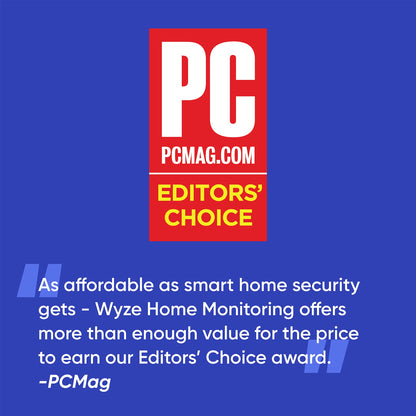 Wyze Home Security Core Kit: Hub, Keypad, Motion Sensor, Entry Sensors (x2); Compatible w/ Wyze Cam, Leak & Climate Sensors; 3 Mo. of 24/7 Professional Monitoring Service Incl., Subscription Required